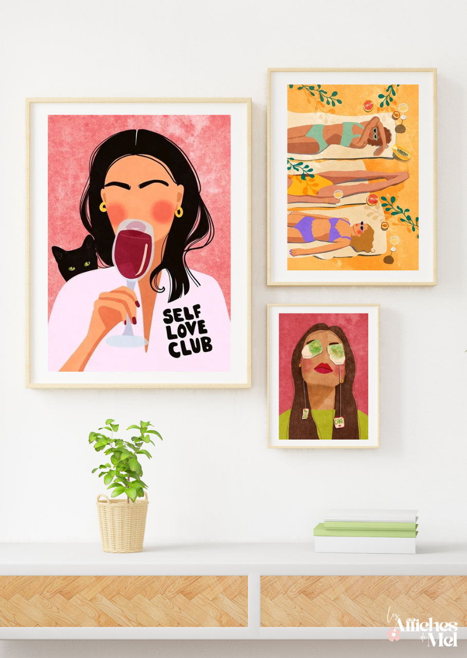 Affiche "Flower Power" – Bouquet de Fleurs & Citation Inspirante