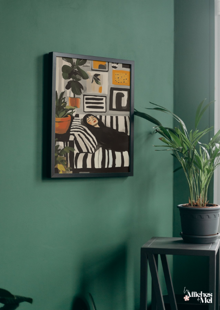 Affiche Moment Détente – Illustration Colorée & Artistique Bohème