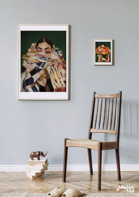 Affiche Cocooning Écharpe Colorée – Ambiance Chaleureuse & Hygge