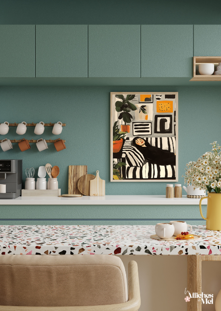 Affiche Moment Détente – Illustration Colorée & Artistique Bohème